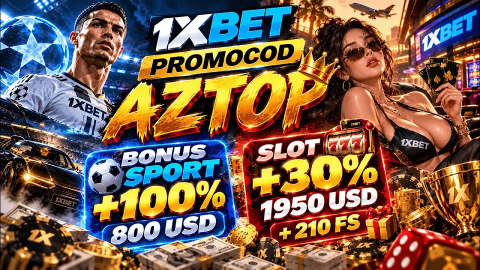 What does the 1xbet new account promo give you when you sign up with code AZTOP?